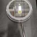 Lighted Makeup Mirror, 3000 mAh Rechargeable Double Sided Magnifying Vanity Mirror with 3 Colors, 1x/10x, 360 Rotation , Brightness Adjustable Magnification Cosmetic Light up Mirror, Women Gift (Chrome)