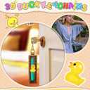 Plastic Duck Keychains Duck Party Favors Cute 3D Duck Chains Small Ducky Pendant Accessories for Birthday Party Baby Shower (Multi Color, 24 Pack)