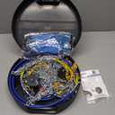 Snow-Chains Auto Fixing 1 Min Quick Fit Easy Installation Tire-Chains, Portable Reusable Universal Emergency Tire Traction Chain for Passenger Car, Pickup Trucks and SUV - Set Of 2 (HKN-60)