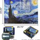 MaxRenard Game 1000 Pieces Jigsaw Puzzle For Adult Fine Art Collection Toy -The Starry Night- Homewall Decoration Christmas Gifts Happy New Year