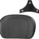 Black Sissy Bar Passenger Backrest Pad fits for Harley Davidson HD Touring Model 1997-2026(P/N 52300324, 52627-09, 54247-09, 52933-97b,52805-97B,52723-06,5230057,52300258)