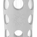 Lifefactory 16-Ounce Glass Water Bottle with Active Flip Cap and Protective Silicone Sleeve, Stone Gray