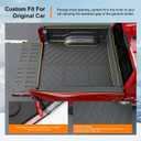 powoq 5.7FT Truck Mat Compatible with 2019-2026 Dodge Ram 1500 Cargo Mat Tailgate Liner TPE Replacement for 2019-2026 Dodge Ram 1500 Accessories (Truck Bed Mat+Tailgate Mat)