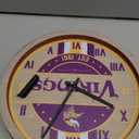 FOCO NFL Wooden Barrel Wall Clock (One Size, Team Color) Minnesota Vikings