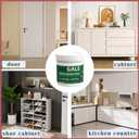 Water Based Wood Paint No Sanding or Priming, Quick Drying Multi-Surface Paint for Indoor Outdoor Cabinets, Walls and Doors - Low Odor/Non-Toxic, Semi-Gloss White, 16 Oz