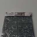 RoomMates TIL4624FLT StickTiles Silver Tin Peel and Stick Tile (4 Tiles, 10.5 inch x 10.5 inch Each)