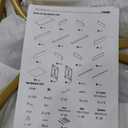 Tribesigns Modern Computer Desk with 2 Drawers, 41 Inches Study Writing Office Desk for Home Office, Bedroom, Makeup Vanity Table Desk with Gold Metal Frame, White & Gold