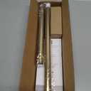 YNL Tension Shower Curtain Rod 34-66 Inch, Adjustable Spring Tension Curtain Rod No Drilling, Non-Slip, Never Rust, Stainless Steel, for Small Window Laundry Door Entryway, Gold