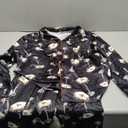 SHESHOW Satin Pajamas for Women Set Long Sleeve Button Down Sleepwear 2 Piece Nightwear Women Pjs Sets Size L (Martini Drinks Black)