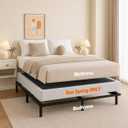 3 Inch Low Profile Queen Box Spring Metal Bed Base with Clean Cover
