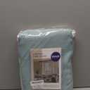 MIULEE Sea Green Linen Curtains 96 Inch Long for Bedroom Living Room, Soft Thick Linen Textured Window Drapes Semi Sheer Light Filtering Back Tab Rod Pocket Burlap Look Aqua Decor, 2 Panels