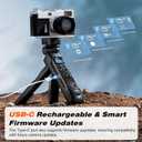 Wireless Rechargeable Camera Remote Shooting Grip Tripod with OLED Screen Compatible with Fujifilm - Video, Zoom & Focus Control,Handheld Vlog Shooting for X100VI, X-T5, X-T50, X-S20, X-H2S, X-E5