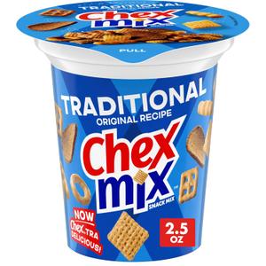 Chex Mix Traditional Original Recipe Snack Mix, Snack Cup, 2.5 oz (EXP 09/22/26)