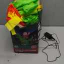 9x7FT Christmas Inflatables Santa Ride on Dinosaur with LED Outdoor Christmas Dinosaur Inflatable Blow Up Yard Decorations with Sandbags Stakes Strings for Garden Decor