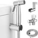 LUFEIDRA Handheld Bidet Sprayer for Toilet-Adjustable Water Pressure Jet Spray with Bidet Hose for Feminine Wash, New Premium Stainless Steel Muslim Shower Toilet Bidet Cloth Diaper Sprayer Set