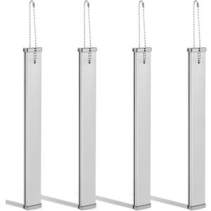 Misdary Commercial Grade Large Keychain Slim Long Keychain Heavy Duty Giant Metal Key Chain for Restrooms Public Rooms