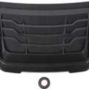 Hood Scoop Car Hood Vent, Air Intake Grille Inlet Trim Decor Cover, Bonnet Vent Cover Accessory for XLT XLS XL 2015 to 2022 (Carbon Fiber Style)