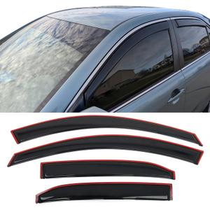 Fit 2007-2011 Toyota Camry in Channel Slim Style Acrylic Window Visors
