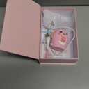 Kids U Shaped Electric Toothbrush with 4 Brush Heads, Sonic Toothbrush Kids with 5 Modes, Cartoon Dinosaur 360-Degree Cleaning IPX7 Waterproof Design (2-6 Age (Pink))