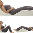 Contour BackMax Bed Wedge Lumbar Support System - Multi-Positional Back, Leg & Knee Elevation Pillows for Sleep & Recovery with Orthopedic Zero Gravity Weightless Comfort - Bonus Half Roll Neck Pillow (20 Inch, Backmax Only)