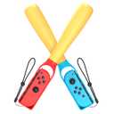 Baseball Bat Handle Grip, CODOGOY Baseball Stick Game Accessories Compatible with Nintendo Switch OLED/ Nintendo Switch, Small Handle Somatosensory Baseball Grip NS Left & Right Handle2PCS
