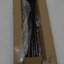 5/8" Diameter Black Curtain Rods 2 pack for Windows 30 or 46 inch, Adjusts Length by Splicing, Small Curtain Rods for Bedroom, Living Room, Cafe Black Curtain Rod Set of 2