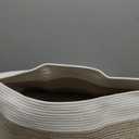 PRETYZOOM Cotton Rope Storage Basket Extra Woven Organizer for Toys Laundry and Blankets Foldable Nursery Bin for Living Room and Bedroom