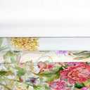 Floral Shower Curtain,Abstract Butterfly Multi Flower Leaves Polyester Fabric Shower Curtain Bathroom Curtain Sets Decor with Hooks 72 X 72 Inches