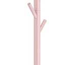 VASAGLE Solid Wood Coat Rack, Free Standing Tree-Shaped Coat Rack with 8 Hooks, 3 Height Options, for Clothes, Hats, Bags, Living Room, Bedroom, Home Office, Jelly Pink URCR004R01