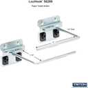 Triton Products 56289 3-1/2 In. D Paper Towel Holder 1/2 In. Dia. Zinc Plated Steel Pegboard Hook For Locboard, 1 Pack