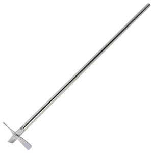 ONiLAB 18900071 316L Stainless Steel 4 Bladed Propeller Stirrer 50 mm Stirrer Diameter, 8 mm Shaft Diameter, 400 mm Shaft Length