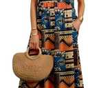 Dresses for Women 2024 Casual Summer Cotton Dress with Pockets Short Sleeve Shirt Midi Long Dress L