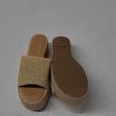 VOMIRA Platform Sandals Women Espadrille Wedge Sandals for Women Open Toe Slip On Flatform Rafiia Slide Sandals Summer Beach Sandals Bohemia Dressy Sandals (6.5, Apricot)