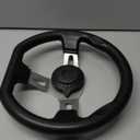Off-Road Kart Steering Wheel 270mm 3 Spokes Vehicle PU Foam Interior Steering Wheel For Go Kart (black)