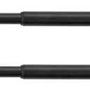 KXLife 2 Pack Spring Tension Curtain Rod, 1/2- inch Decorative Curtain Rods for Window, Caf Rod, Black, (26-36 Inch)