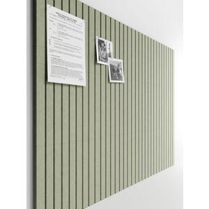 Bumusty Large Cork Board Alternative-47 x35 Felt Bulletin Board Tiles, with 30 Pushpins, 70 Adhesive Tabs, 12-Pack Slat Wall Paneling, Cork Boards for Office Push Pin Board Felt Board-Sage