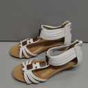 FRALOSHA Wedge Sandals for Women Open Toe Casual Summer Roman High Heel Breathable Beach Sandals, Size 41
