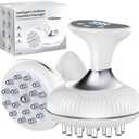 Lymphatic Drainage Massager & Anti Cellulite Massage Tool, Helps Reduce Stretch Marks & Cellulite, for Legs, Arms & Belly, Body Sculpting Machine with Microcurrent & Light & Heat & Vibration (White & Nicke)