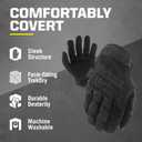 Mechanix Wear Original Tactical Glove - High Performance Anti-Slip Grip Safety Gloves - Impact Resistant & Touchscreen Capable - Small - Covert Black