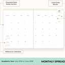 2 x Blue Sky Day Designer 2026-2028 Monthly Academic Year 24 Month Planner Calendar, July 2026 - June 2028, 8.5" x 11", Flexible Cover, Stapled Binding, Orange Blossom Mint