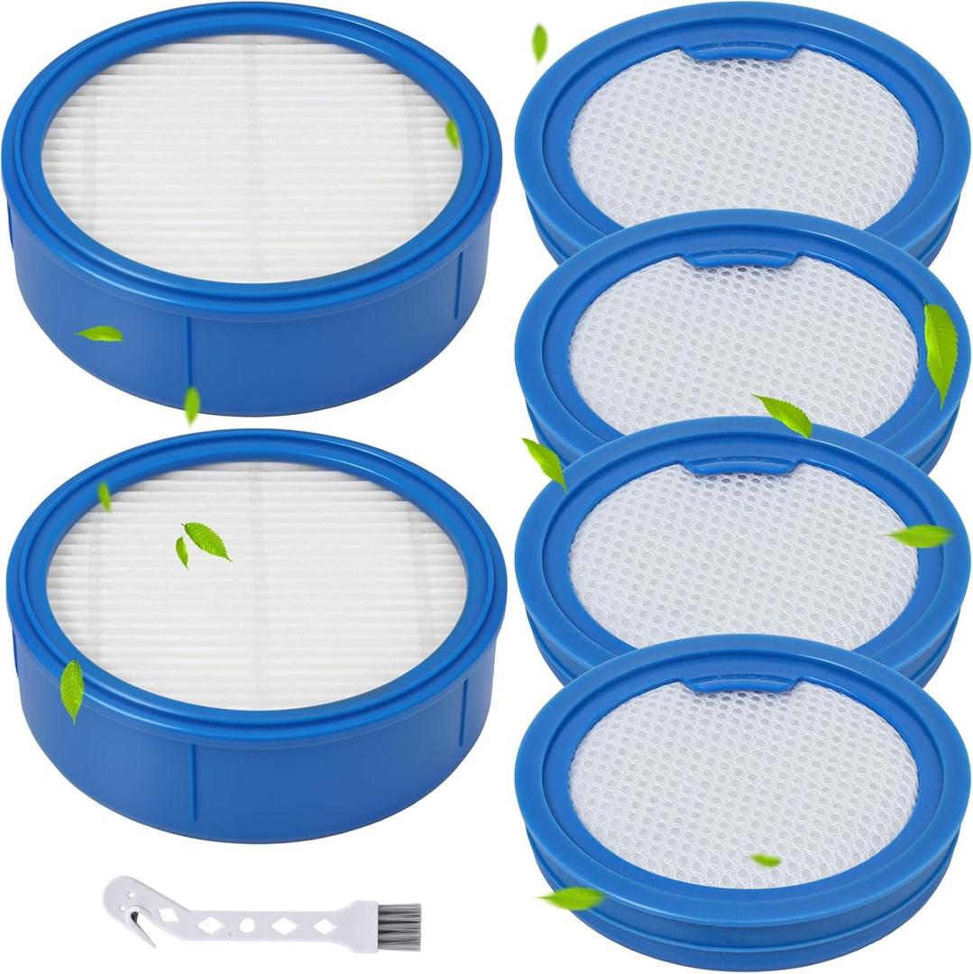 Replacement Filter Kit Compatible with Electrolux Ultimate 700 Standard & Complete Cordless Vacuum - 6-Pack HEPA Filters & Washable Foam Pre-Filters, Compare to ELPAVAF67, 2 HEPA + 4 Foam Filter