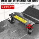 Car Wheel Dolly 3000LBS Heavy Duty Car Moving Dolly with Brakes 2 Piece
