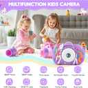 Kids Camera Toddler Toys for 3 4 5 6 7 8 Years Old Girls, 48MP HD Dual Lens Selfie Camera for Kids, 1080P HD Video Kids Digital Camera for Age 3-9 Christmas Birthday Gifts with 32G SD Card