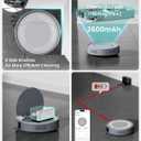 Lefant M310 Ultra Robot Vacuum and Mop, 6000Pa Suction-Slim Robotic Cleaner with ToF LiDAR Navigation, Accurate Obstacle Avoidance, WiFi/App/Alexa Control, 170min Runtime, for Pet Hair and Home, Gray