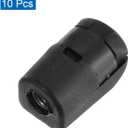 uxcell Gas Spring Strut M6 Joint Fitting Female Threaded Connectors Steel Black, 10Pcs