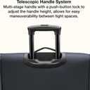 U.S. Traveler Anzio Softside Expandable Spinner Luggage, Dark Grey, Checked-Medium 26-Inch