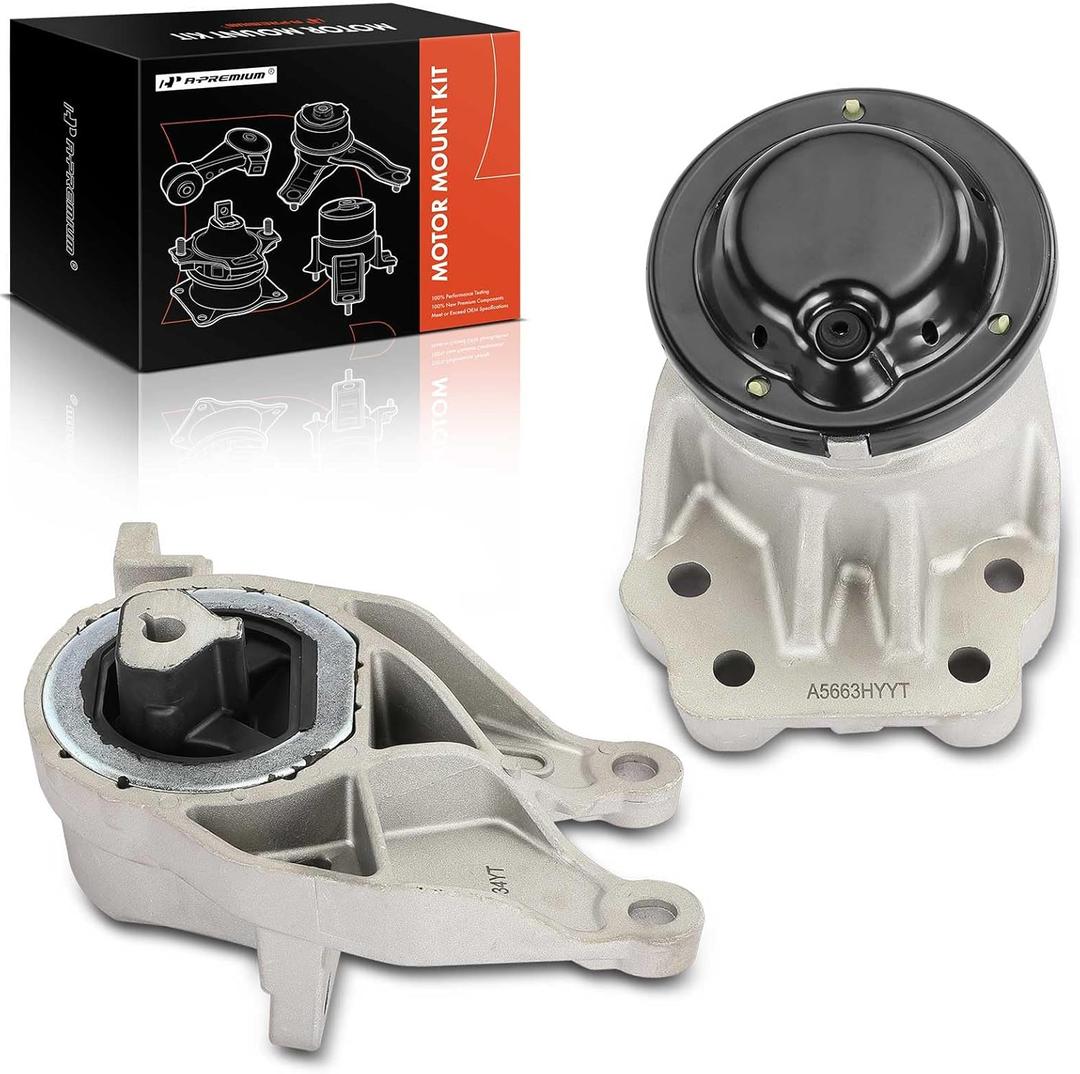 A-Premium Engine Motor Mount and Transmission Mount Kit Compatible with Ford Explorer 2011-2015, Police Interceptor Utility 2013-2015, 3.5L 3.7L, 2-PC Set, Replace# DB5Z6038B, BB5Z6038B