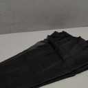 Black Curtains 41 x 93 
Grommet Window Drapes Semi Voile Modern Black Transparent Curtains for Bedroom 