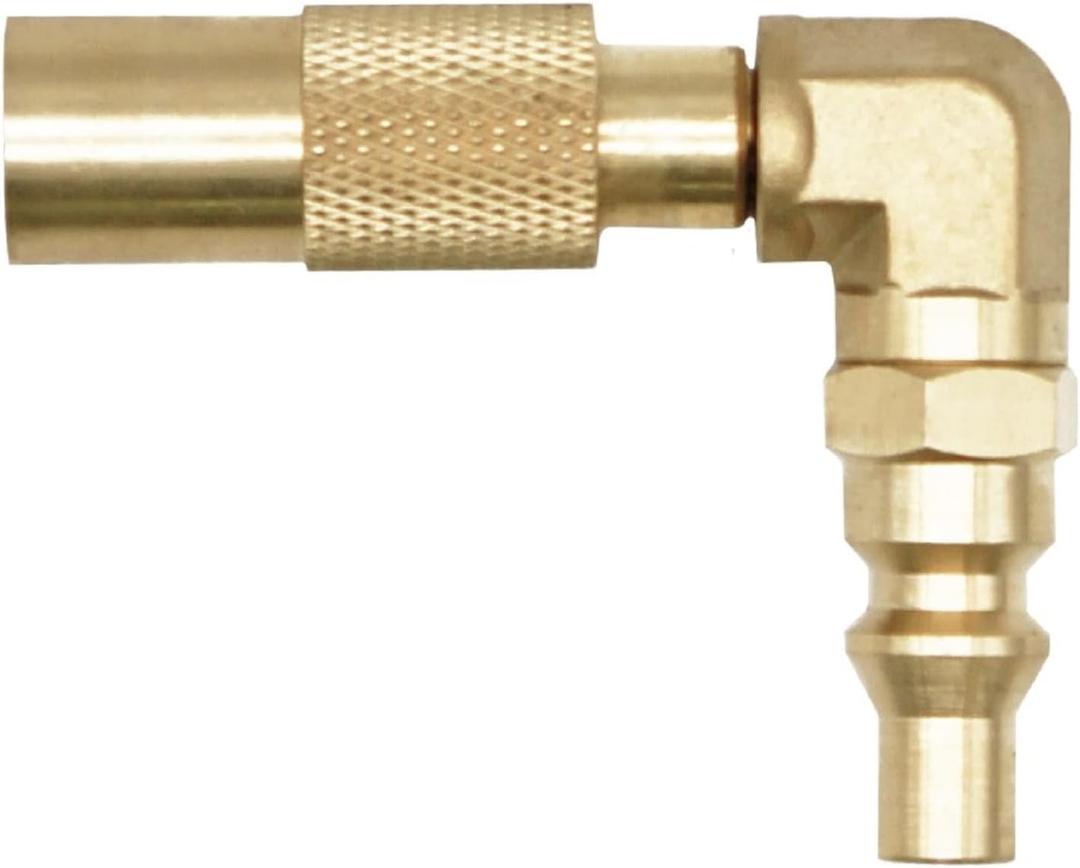 Flame King Propane RV Quick Connect Elbow Adapter for 17" or 22" BlackStone or Flame King Griddle