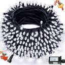 Connectable 300LED 99Ft 13Modes Christmas String Lights Indoor Outdoor | Extendable Green Wire Cool White Christmas Tree Lights with Timer | Twinkle Fairy Light Plug in for Xmas Tree(Cool White)